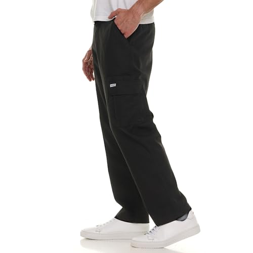 Wrangler Cargo Pants for Men Big and Tall - Twill Half Elastic Mens Cargo Pants, Relaxed Fit Workwear Pants2