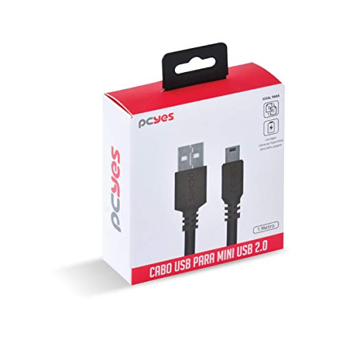 Cabo USB a 2 P/Mini B 1M - Puanm2-1, PCYes, 29297