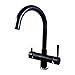 RUBINETTO MIX 5 VIE SHURITY® 510 3/8" NERO OPACO