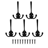 Dimensions : le support mural porte-chapeaux mesure 11,2 x 6,9 x 4,5 cm (4,4 x 2,7 x 1,8 pouces). La vis de 18 mm de long permet de fixer les crochets plus profondément dans le panneau pour une meilleure stabilité.