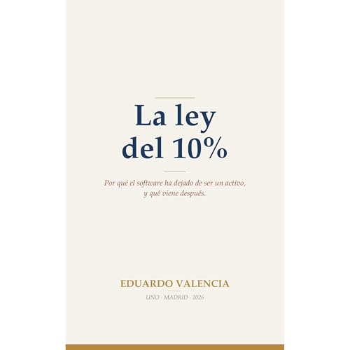 La ley del 10% Audiolibro Por Eduardo Valencia arte de portada