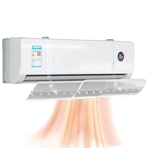 Deflector de aire acondicionado extensible y transparente para climatizador 7
