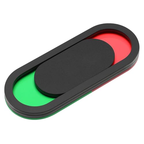 LOPUNER Panneau de Porte Ne Pas Déranger pour Bureau et Espaces Publics, en Verre Organique Rouge et Vert, Autocollant Changement de Statut Facile