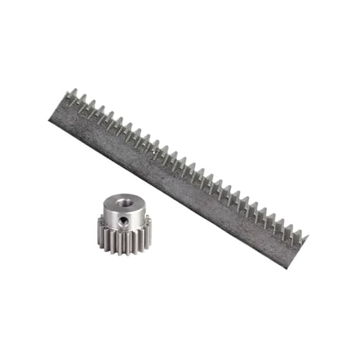 Spur Rack Steel High Precision 1pcs 1Mod 1 Modulus Steel Gear Rack 10 * 10 * 500mm + 1pcs 1M 15Teeth Pinion Steel Gear(6.35mm)