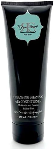 Ryan Scott Sulfate-Free Cleansing Shampoo with Conditioner made with Aloe and Natural Oils. Aloe, Cucumber, & Grapefruit Fragrance, 8.5 fl. oz.