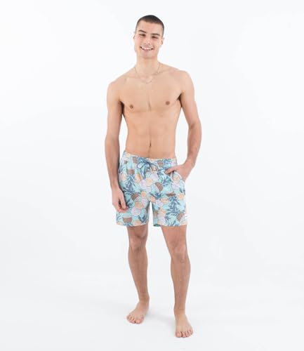 Hurley Short de Bain Phantom Naturals Cannonball Volley pour Homme 43,2 cm, Brume Tropicale, L – vue 5