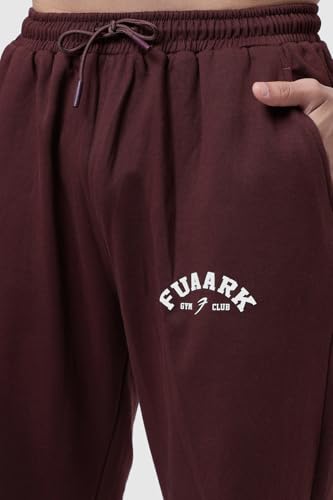 Image of FUAARK Men's Premium Polycotton Relaxed Loose Fit Sports Gym Stylish Track Pant Trouser for Men