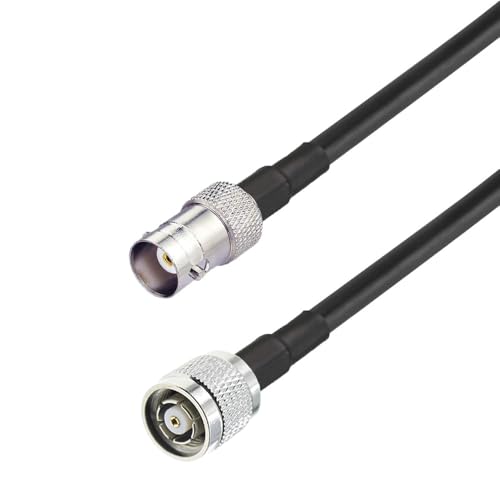 Cable coaxial BNC hembra a RP-TNC macho RG58 de 3.3 pies para radiofrecuencia
