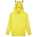 Produktbild Pokemon Pullover Jungen Hoodie, Pikachu Kapuzenpullover für Mädchen, Langarm mit Kängurutasche, Geschenke für Kinder Teenager (9-10 Jahre, Gelb Pikachu)