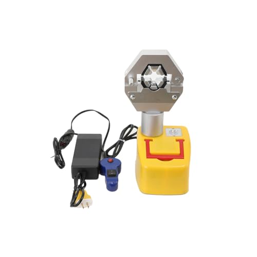 SOFEDY Engarzadora de manguera hidráulica totalmente automática de 110 V-220 V, crimpadora de manguera hidráulica eléctrica con 4 juegos de troqueles para tubos de 6,5 mm a 25 mm