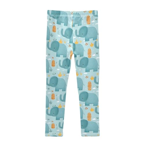 Blue Elephant Girls Leggings Soft Stretch Workout Yoga Dance Pants for Kids Casual Tights2