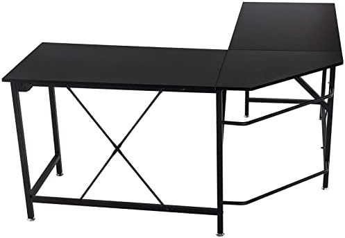 DAWOO L-Shaped Desk-Wood Computer Corner Desk, Home Gaming Desk,Writing Studying PC Laptop Workstation Table for Home Office Bedroom