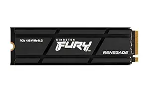 Kingston Fury Renegade 1TB PCIe Gen 4.0 NVMe M.2 Internal Gaming SSD with Heat Sink | PS5 Ready | Up to 7300MB/s | SFYRSK/1000G