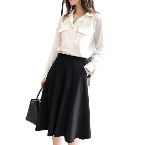 Jupe patchwork femme longueur genoux pour affiner la silhouette avec style