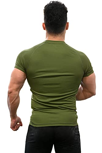 Image of FUAARK Men's Round Neck Slim fit Gym & Active wear Sports T-Shirt for Workout & Casual Wear