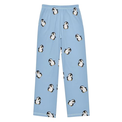 ZZKKO Cute Penguin Cartoon Boys Pants for Kids Jogger Pants with Pockets S-XL