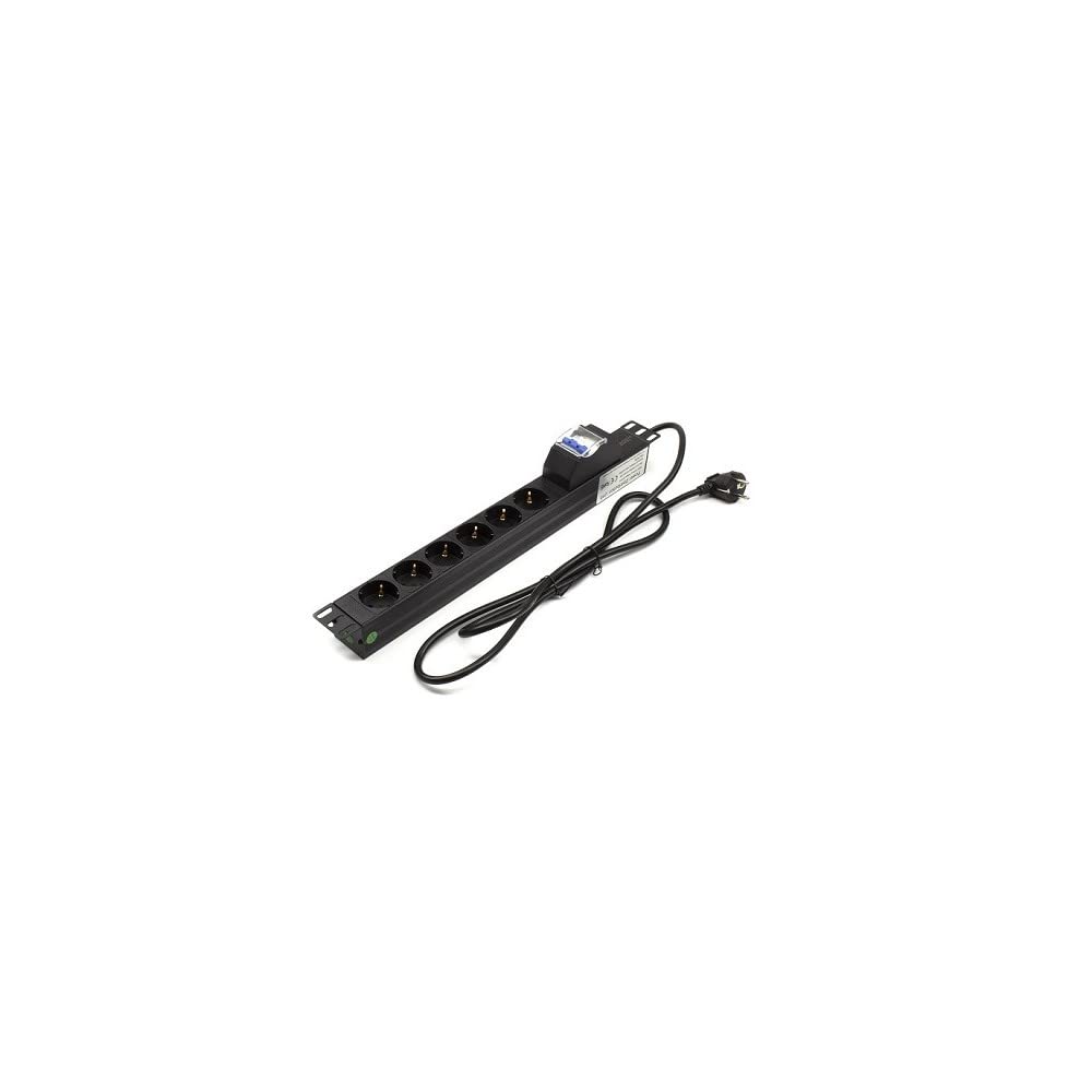 Listwa kablowa Rack 19" 6 X Schuko z magnetottermalnym LA-00030503 Lapara Networking