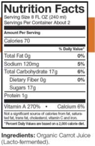 Biotta Organic Carrot Juice - 100% Juice Superfood For Optimal Eye Health, Immune Support & Muscle Recovery - Excellent Source Of Vitamin A & Good Source Of Potassium - (16.9 Fl Oz, Pk Of 6) #TOP3