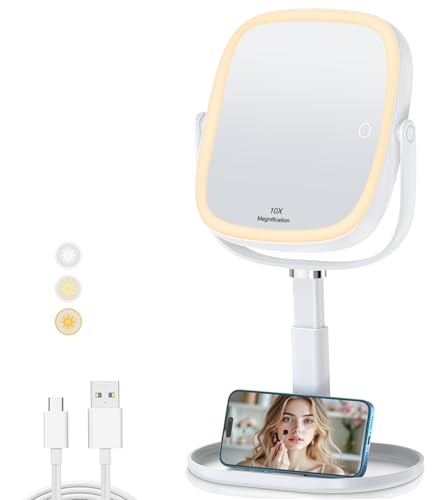 Encuentra espejo de maquillaje con luz marca xxzu, en la categoría de espejos para baño. Espejo de maquillaje con luz Marca XXZU 6