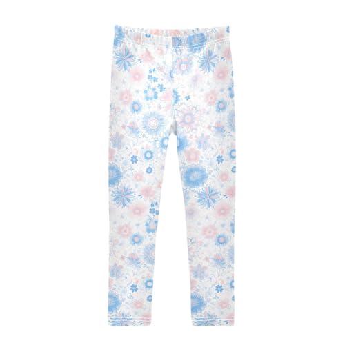 Underwater Creatures Starfish Sea Horse Kids Girl's Cotton Leggings Stretch High Waisted Leg Yoga Pants Gym