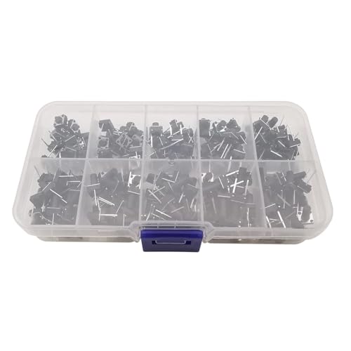 Kit de 200 micro interrupteurs tactiles DIP 2 broches pour circuits imprimés