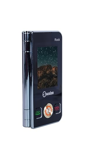 Image of Snexian All-New Rock FOLD MINI Dual Display |Keypad Mobile| with 2.8 inch and 2.4 inch Big Display |Flip|Fold|BT Dialer| Voice Changer |Auto Call Recording|Big Battery| FM |Camera| Feature Phone | White