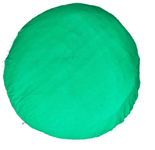 My Dream Carts Fundas de cojín redondas "Cover Only" para asientos de meditación, para adultos, fundas de cojín hippie, fundas de almohada de algodón macizo, de 81 cm, sin relleno) Cover