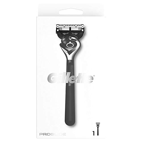 Gillette ProGlide Monochrome Rasierer Herren mit Trimmerklinge für Präzision und Gleitbeschichtung, Rasierer + 1 Rasierklinge, Schwarz, Geschenk Männer