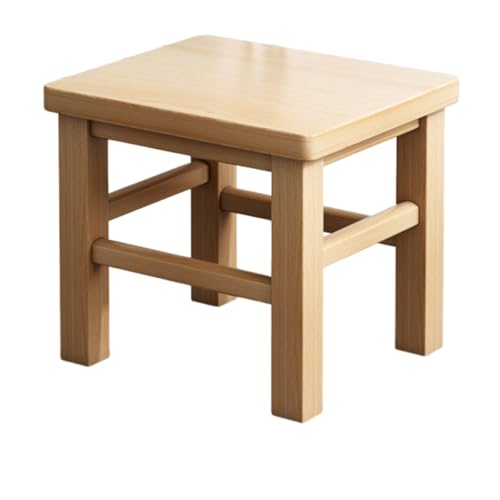 Heuitgs スツール 木製 カウンターチェア 天然木 丸椅子 北欧 シンプル ナチュラルツール 高さ25cm/30cm/35cm/40cm/45cm 丸型 植木鉢 はしご 玄関椅子 (27*23*30cm)