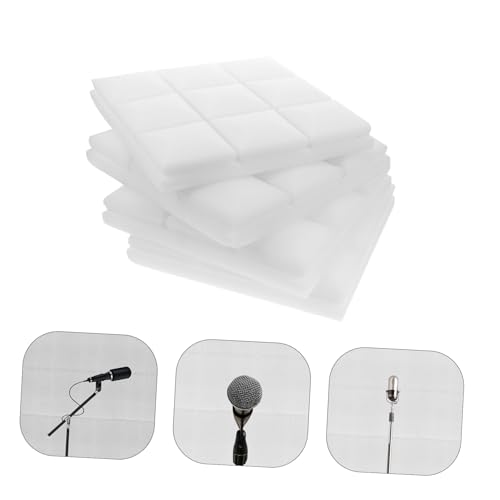 Toddmomy 4 piezas panel acústico para aislamiento de sonido en pared espuma material fácil de instalar para estudio de grabación miniatura 4