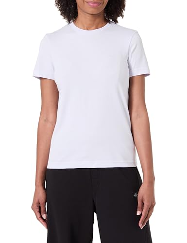 Calvin Klein Camiseta de Manga Corta Mujer Archive Jersey tee con Cuello Redondo, Morado (Lacey Lilac), S