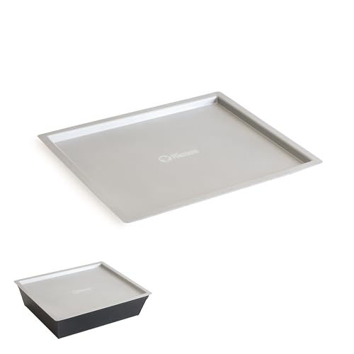 Chef Pomodoro Detroit Pizza Pan Lid – 8 x 10-inch (20.3 x 25.4 cm) – Designed Detroit Pizza Pan, Holds Heat & Humidity, Stackable, Prevents Drying, 1.5mm Thick Aluminum