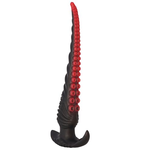 35cm Langer Butt Plug,Monster Tentakel Dildo Lang Aus Silikon Mit T-Basis, Anal Spielzeug Für Frauen, Männer Und Schwule