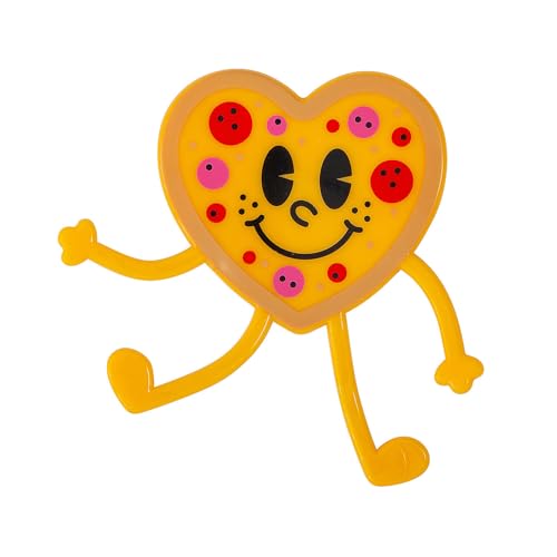 Fun Express 4 1/2' x 4' Valentine’s Day Heart Pizza Bendable Toys - 24 Pieces