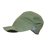 PICKAPOOH Schirmmütze Rico für Kinder und Erwachsene mit UV-Schutz Bio-Baumwolle, Olive Gr. 60
