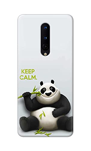 Image of PRINTFIDAA� Printed Hard Back Cover Case for OnePlus 8 Back Cover (Cartoon Panda) -2808