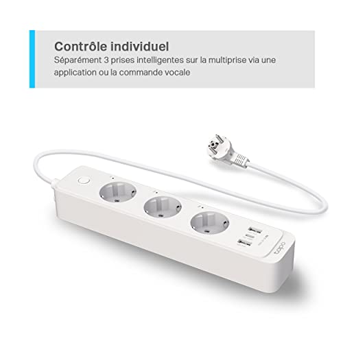 Prise connectée TP LINK Tapo P300 multiprise Wif i+2 USB+1 USB C - vue 7