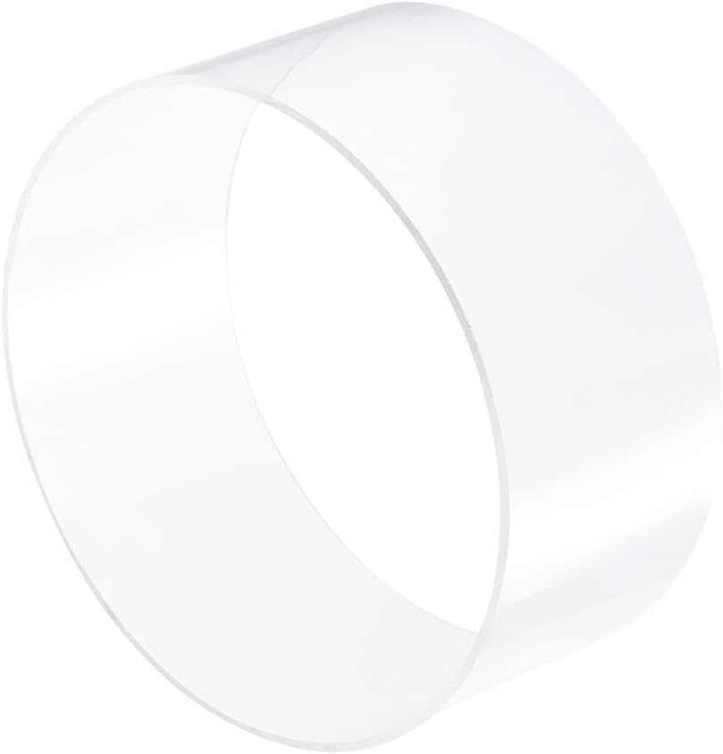 1pcs 100mm Length PMMA Material Through Pipe, for Home Improvement Acrylic Pipe Transparent Round Tube 40mm-76mm ID Garden Supplies (Size : 60mm x 50mm)