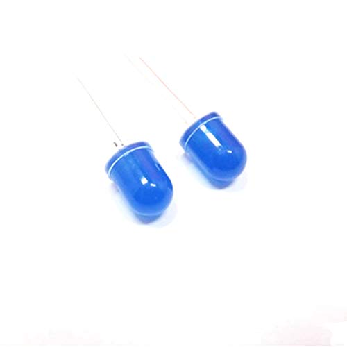 250pcs LED Diode 8mm Light Diffused Blue DIP 20mA 3V Wide Angle Round F8 Light-Emitting Diode LED Lamp Electronics Components