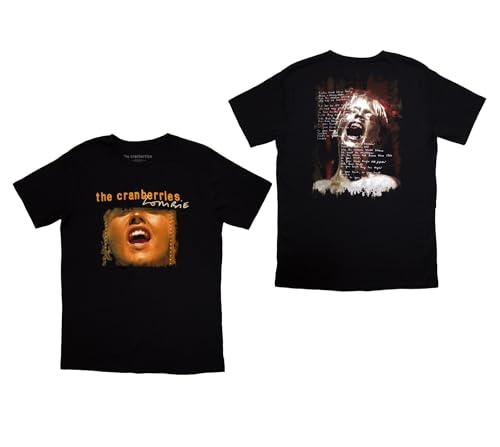 The Cranberries Men's Zombie Dolores Slim Fit T-Shirt Black | Officially Licensed Merchandise