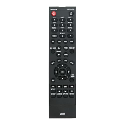NB555 Télécommande DVD de rechange compatible Magnavox ZV450MW8