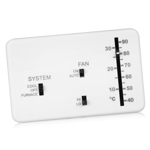 GRIRIW 1Juego Termostato Analógico De Repuesto Para Rv y Camper Control De Calefacción y Refrigeración Termostato De Pared Para Caravanas Compatible y Instalación