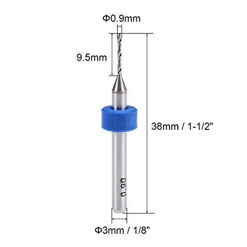 Uxcell Pcb Drill Bits 0.9Mm Tungsten Carbide Rotary Tool Jewelry Cnc Engraving Print Circuit Board Micro Drill Bits 1/8 Inch Shank 10 Pcs #TOP1