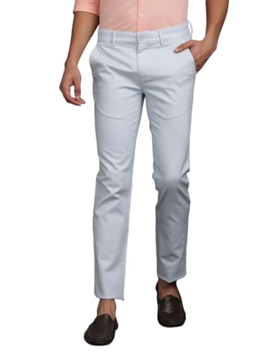 Pantalon de loisirs homme stretch coton ultra slim Turtle gris chiné fashion