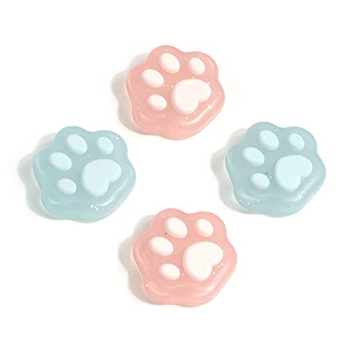 Image of GeekShare Cat Paw Shape Thumb Grip Caps,Soft Silicone Joystick Cover Compatible with Switch /OLED /Switch Lite,4PCS (Glitter)