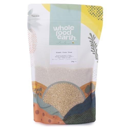 Wholefood Earth Giant Cous cous 1 kg | GMO Free | Natural | Source of Fibre