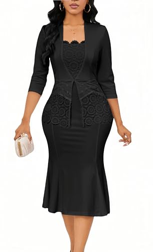 Bttup Elegante Kirchenkleider für Damen,...