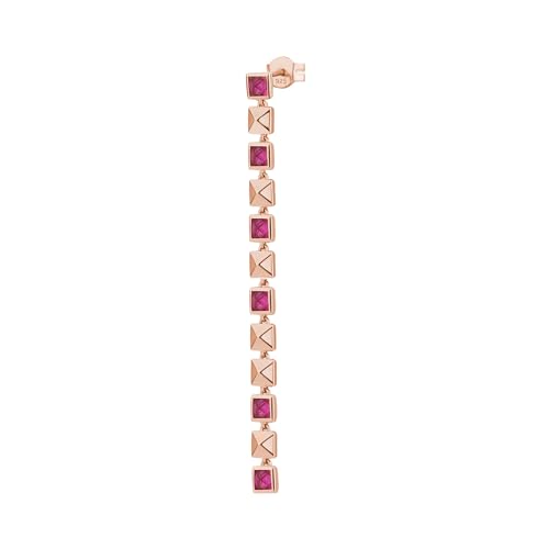 Mono boucle d'oreille femme argent Rosato Cubica RZCU81 avec pierre zircone