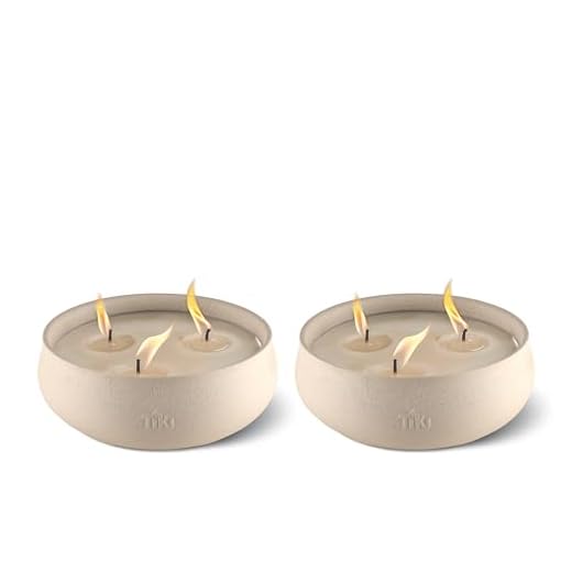 TIKI Citronella Candles 2-Pack for Outdoors