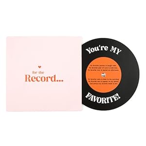 Bee! Anniversary card for Him or Her | Gift for Husband or Wife, Boyfriend or Girlfriend | Valentine’s Day Card for men and women | For the Record Love Card